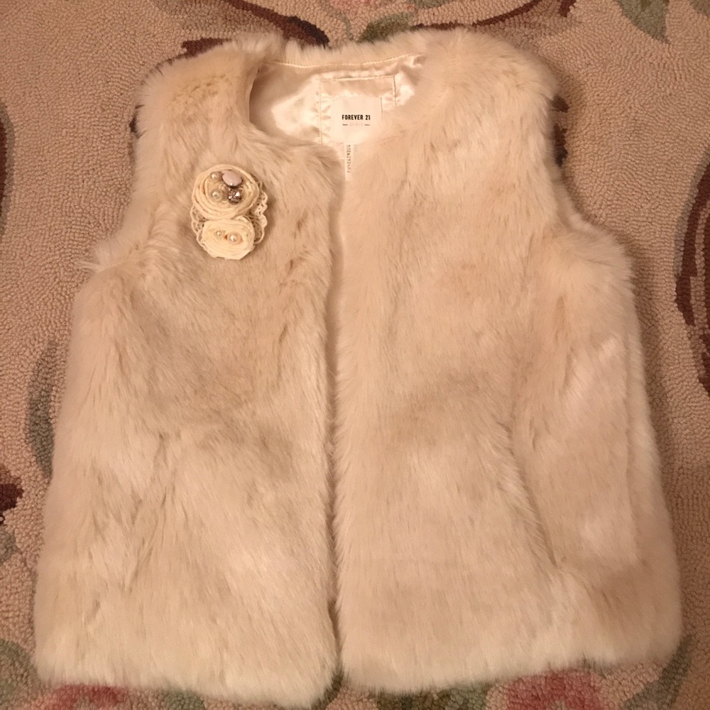 💓 little girls faux fur vest 💓